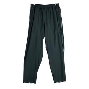 Nike Mens Pants Black Pull On Dri Fit Zip Up Ankle Performance Stretch L